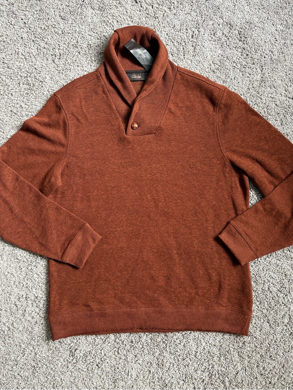 Tasso Elba Men's Turtleneck Sweater - Rust Brown